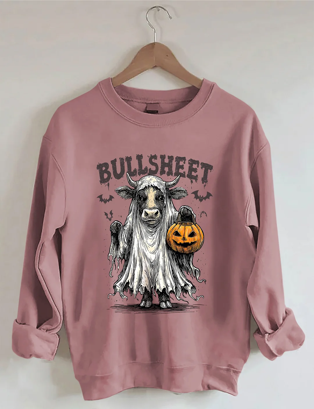 Retro Bullsheet Halloween Sweatshirt