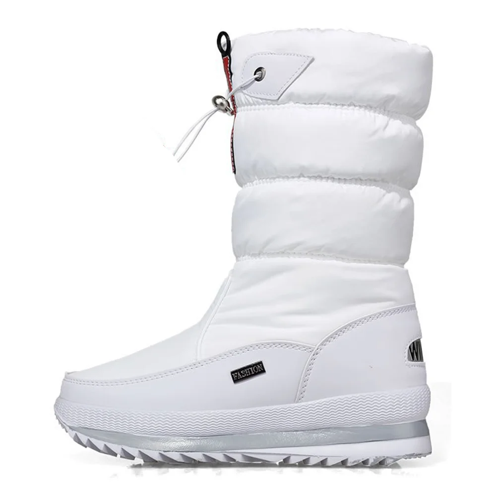 Smiledeer Thickened and warm mid-calf winter casual waterproof anti-skid boots