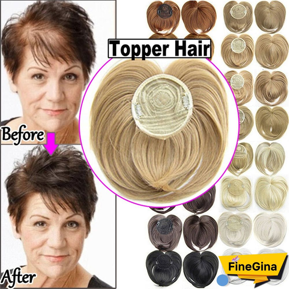 Clip In Hair Extensions Topper Hair Wig Heat Safe Healthy Toupee Hairpiece For Women