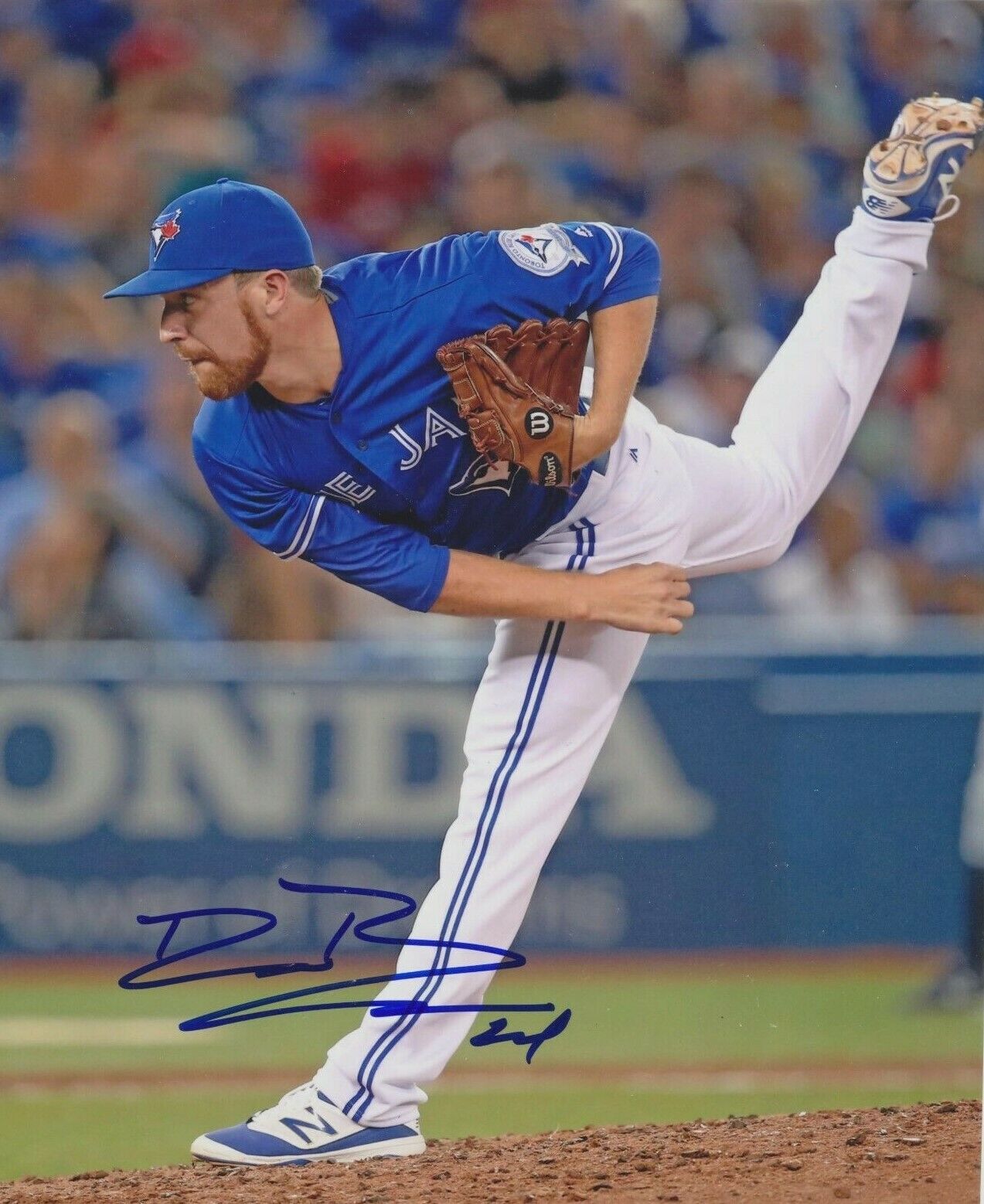 Danny Barnes autographed 8x10 Toronto Blue JaysC474