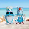 2Pcs Beach Gnomes Plush Cute Shelf Sitters with Weighted Base for Birthday Gifts