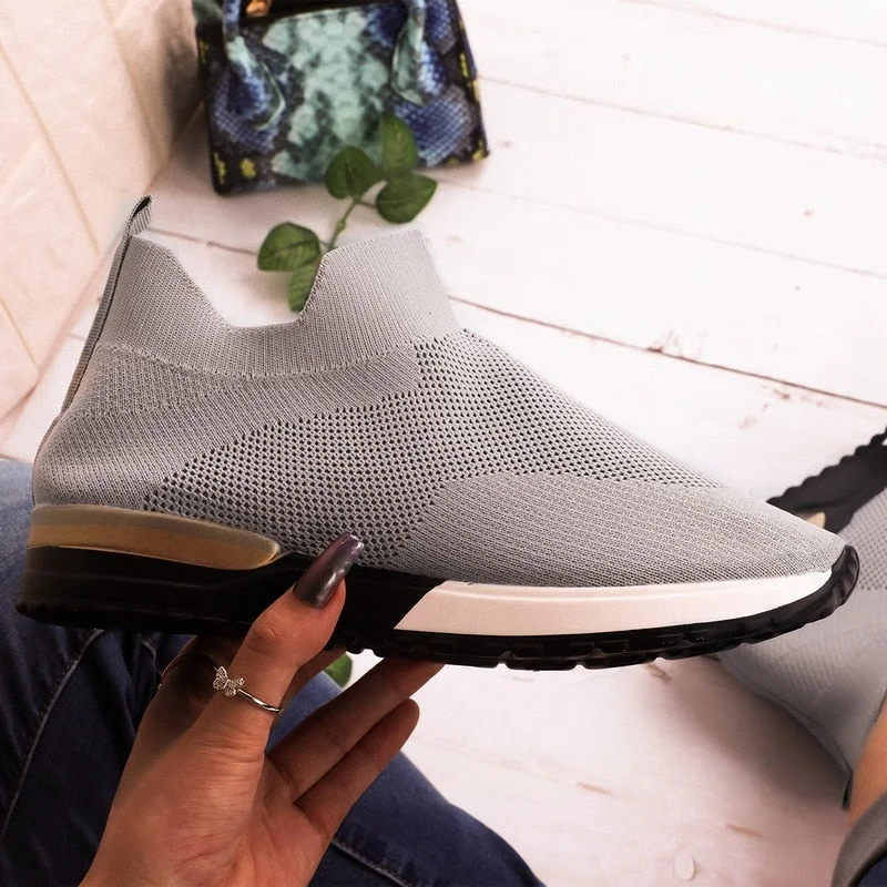 Summer Women Vulcanized Shoes Mesh Light Breathable Women Sneakers Flats Casual Female Trainers Walking Shoes Zapatillas Mujer