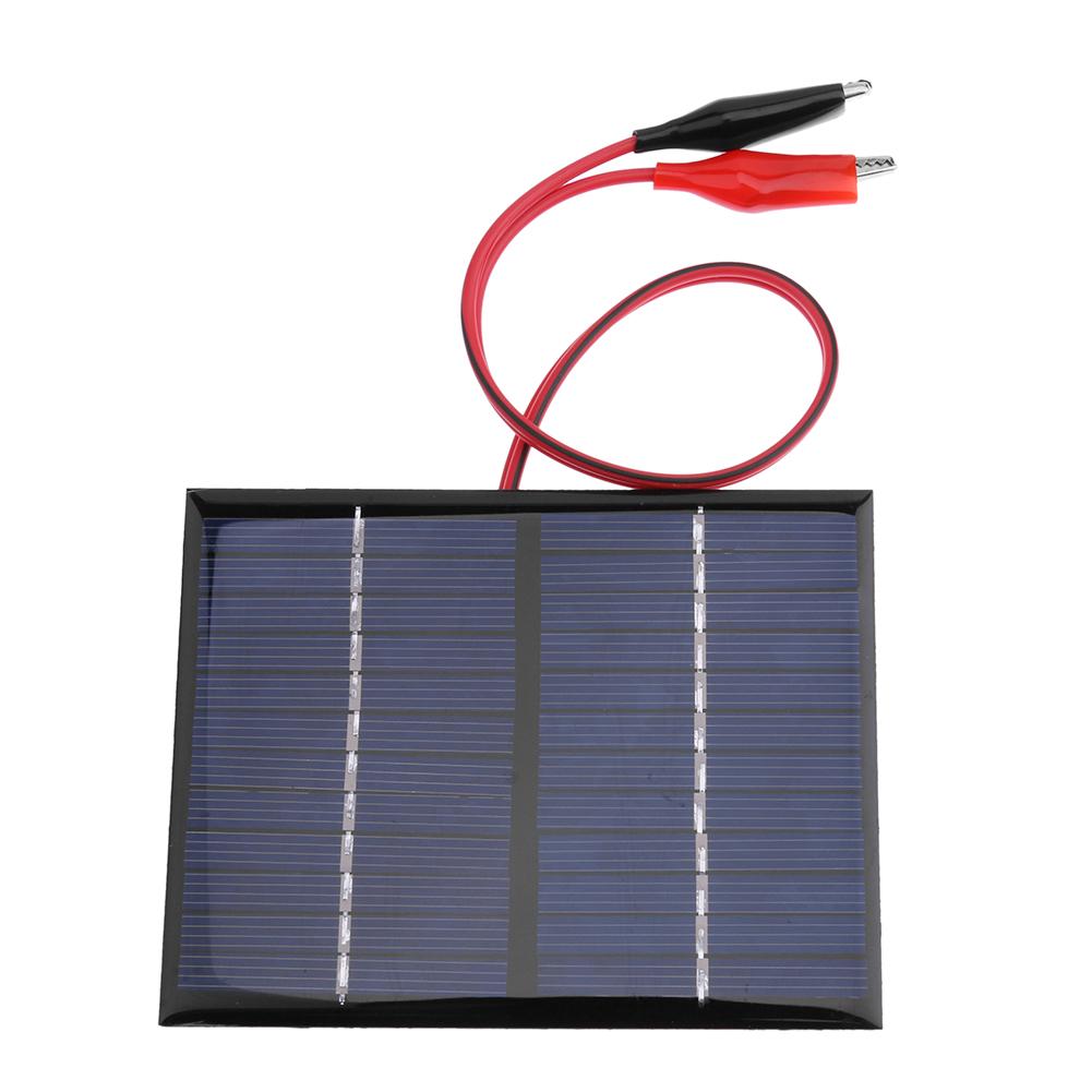 1.5W 12V Solar Cell Polysilicon Flexible DIY Solar Panel Power Bank w/Clip от Cesdeals WW