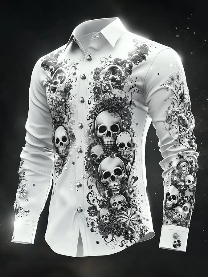 Men's Retro Gothic Dark Shirt
