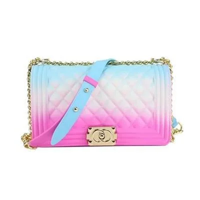 [Clearance] Rainbow Candy Jelly Shoulder Cross Body Bag SP045