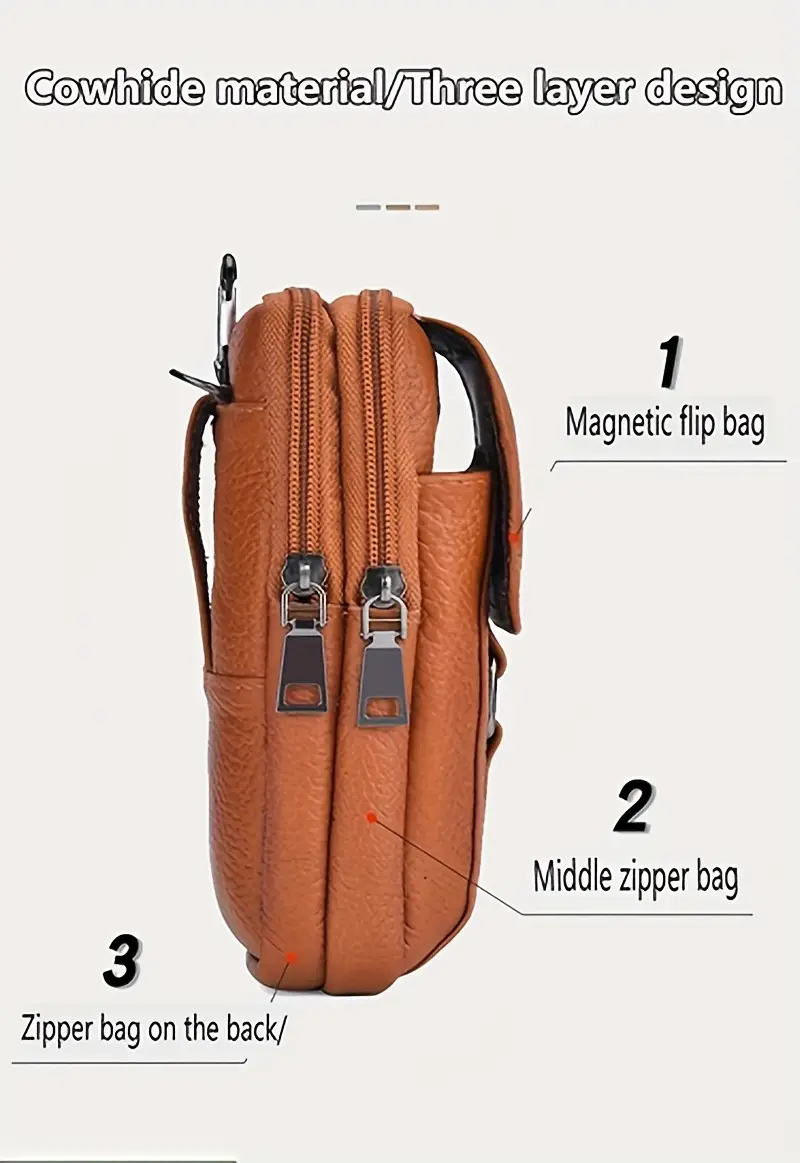 1pc     bag top   cowhide   hanging     details 12