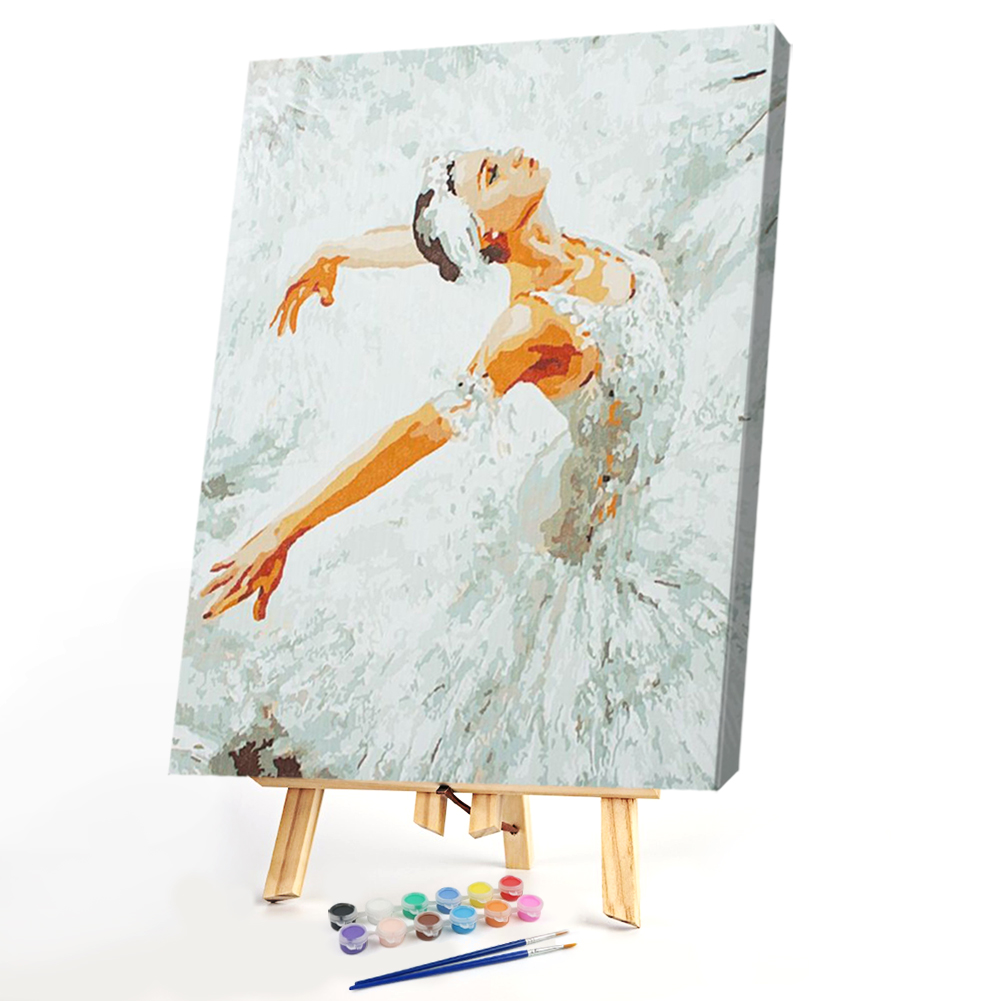 

30*40CM Paint By Numbers-Swan Girl, 501 Original