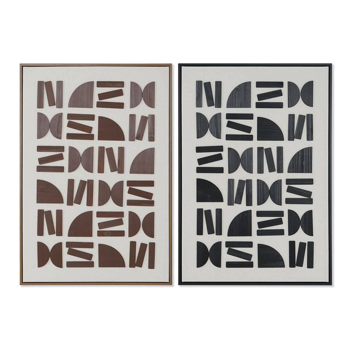 Canvas Home ESPRIT Canvas MDF Wood 63 x 3,8 x 93 cm