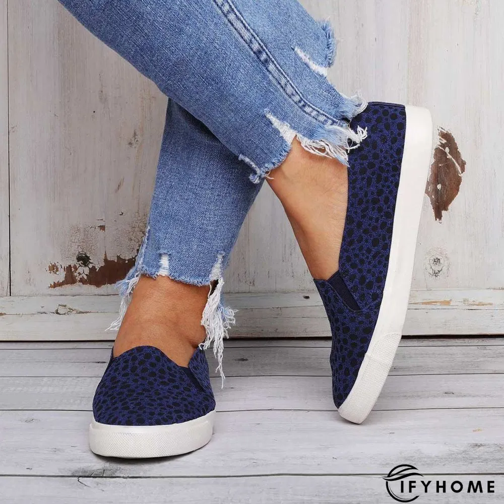 Women Fashion Leopard Loafers All Season Flat Shoes | IFYHOME