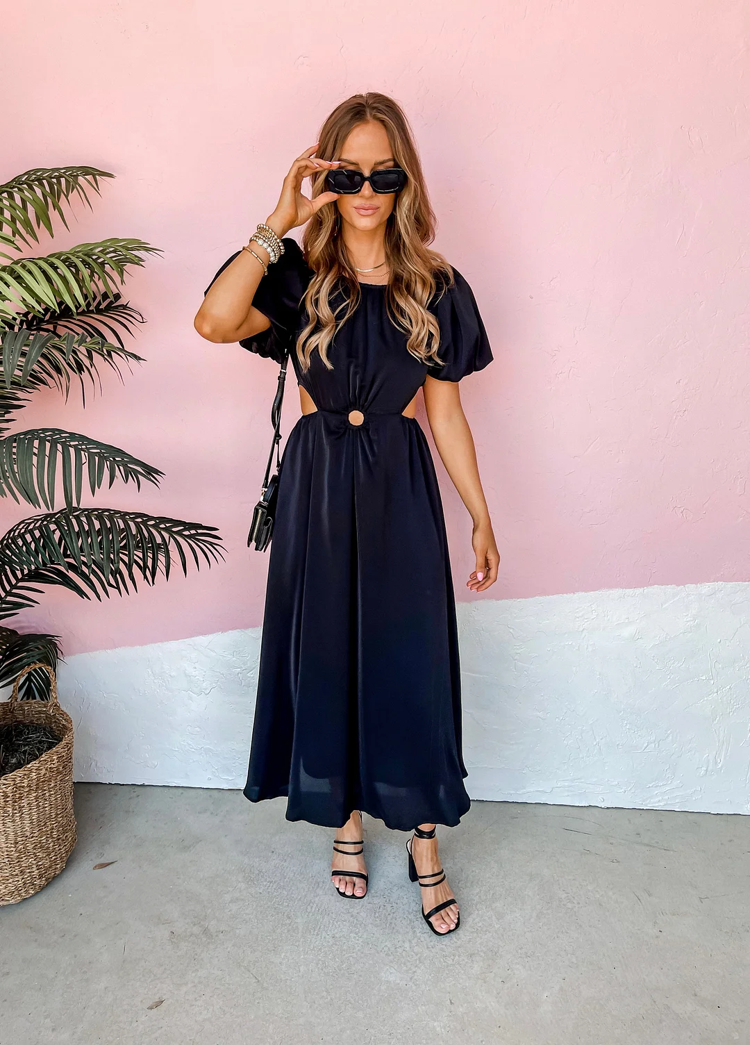Confidently Me Cut Out Maxi Dress