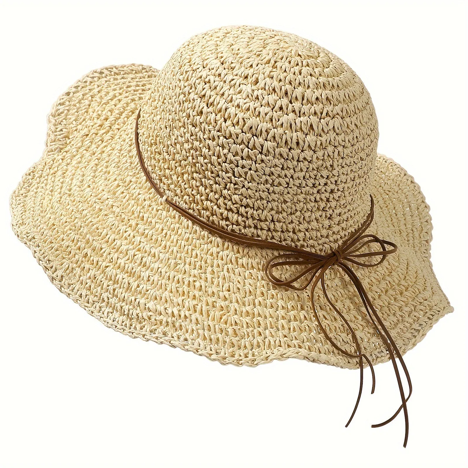 Crochet Boho Straw Hat for Summer Travels &ndash; Elouan