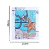 Starfish  | Crystal Rhinestone  | Full Round Diamond Painting Kits