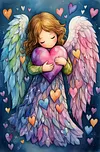 Luxury AB Velvet Diamond Painting Kit - Little Angel