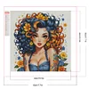 Diamond Painting -DIY Round Drill Partial AB Summer Girl(45x45 CM)