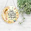 Diamond Painting Acrylic Single-Sided Drill Praying Angel Faith Sign Pendant for Home Decor