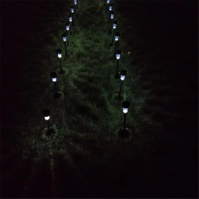 Solar Lights For garden Solar Lights Outdoor, 10Pack Stainless Steel Outdoor Solar Lights - Waterproof, LED Landscape Lighting Solar Powered Outdoor Lights