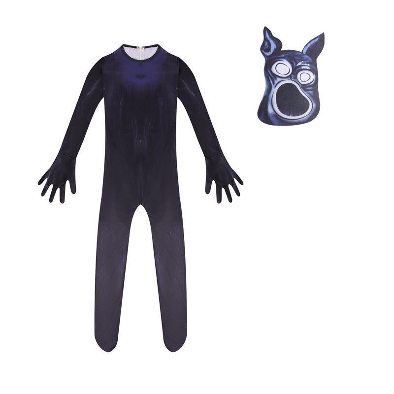 Good Boy Scary Cosplay Costume Jumpsuit with Mask Outfits