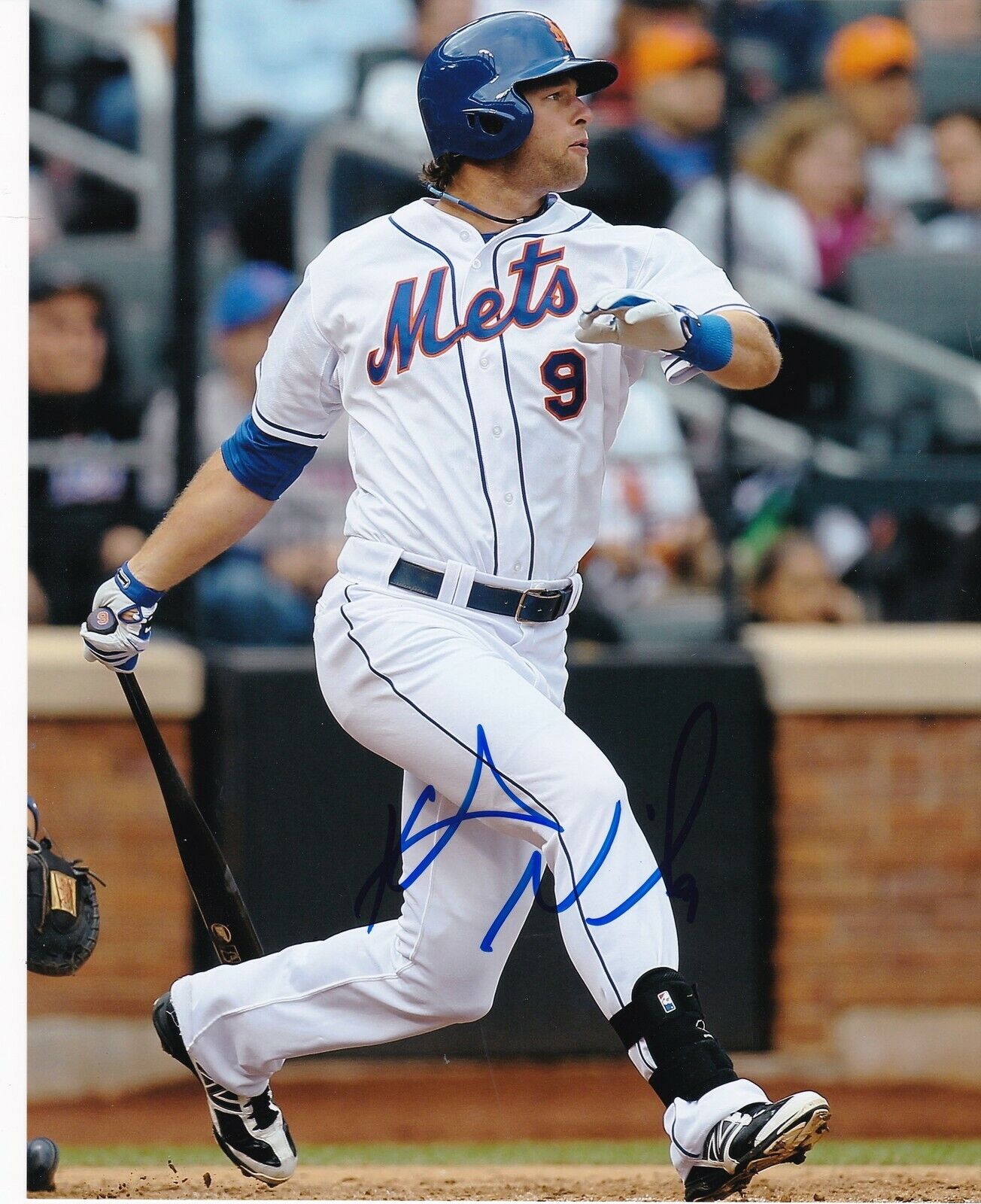 KIRK NIEUWENHUIS NEW YORK METS ACTION SIGNED 8x10