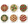 6pcs/set DIY Diamond Special Shape Pearl Art Hanging Wooden Christmas Tree Ornament Kit