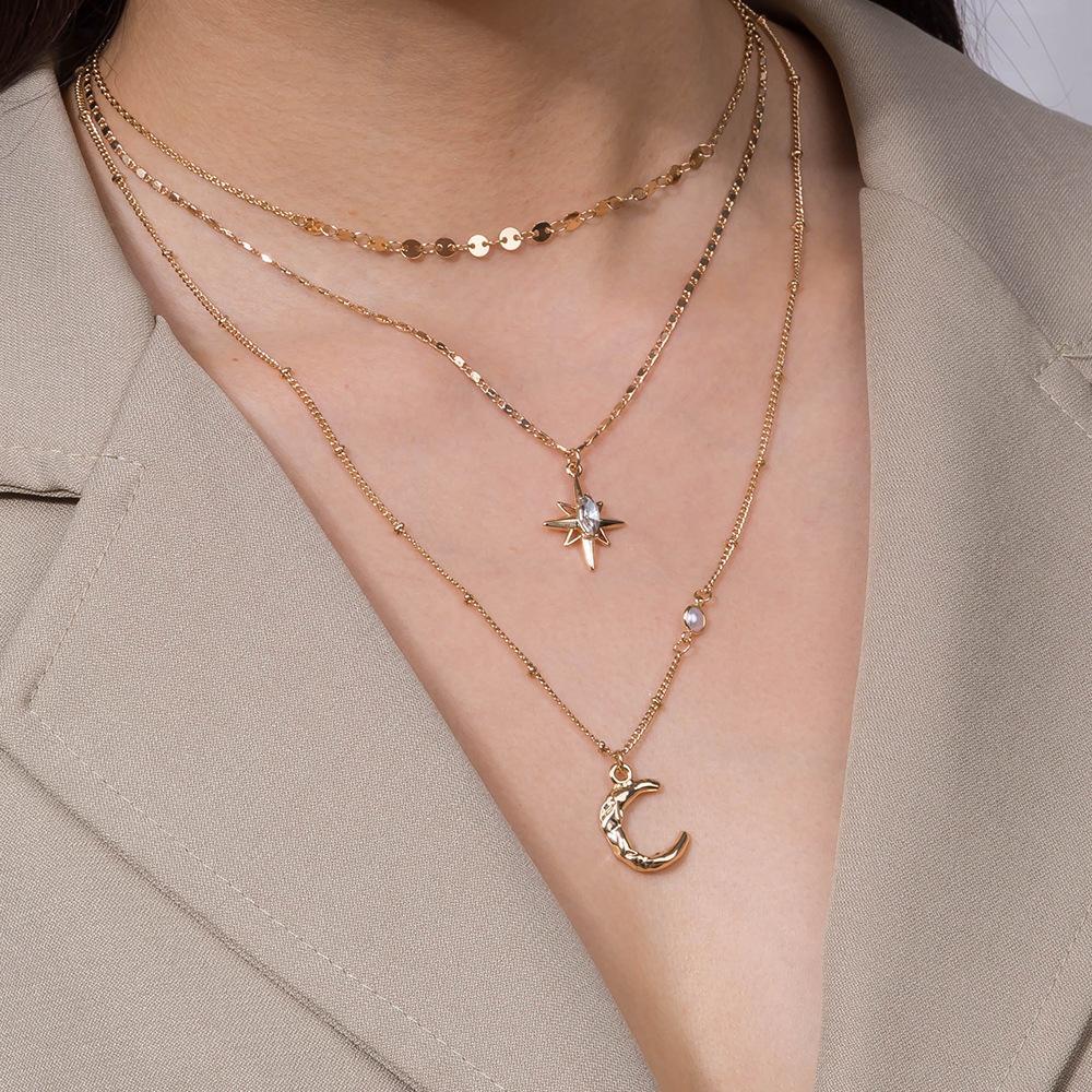 Celestial Star And Moon Necklace | Oxredo Shop Ramadan Sale