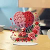 Love rose hot air balloon-Single Side Drill-5D DIY Craft Ornament