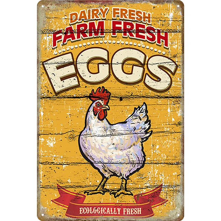 Chick - Vintage Tin Signs/Wooden Signs - 7.9x11.8in & 11.8x15.7in