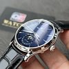 Jaeger-LeCoultre Master Ultra Thin Moon 1368480 Blue Dial on Black Leather Strap Super Clone