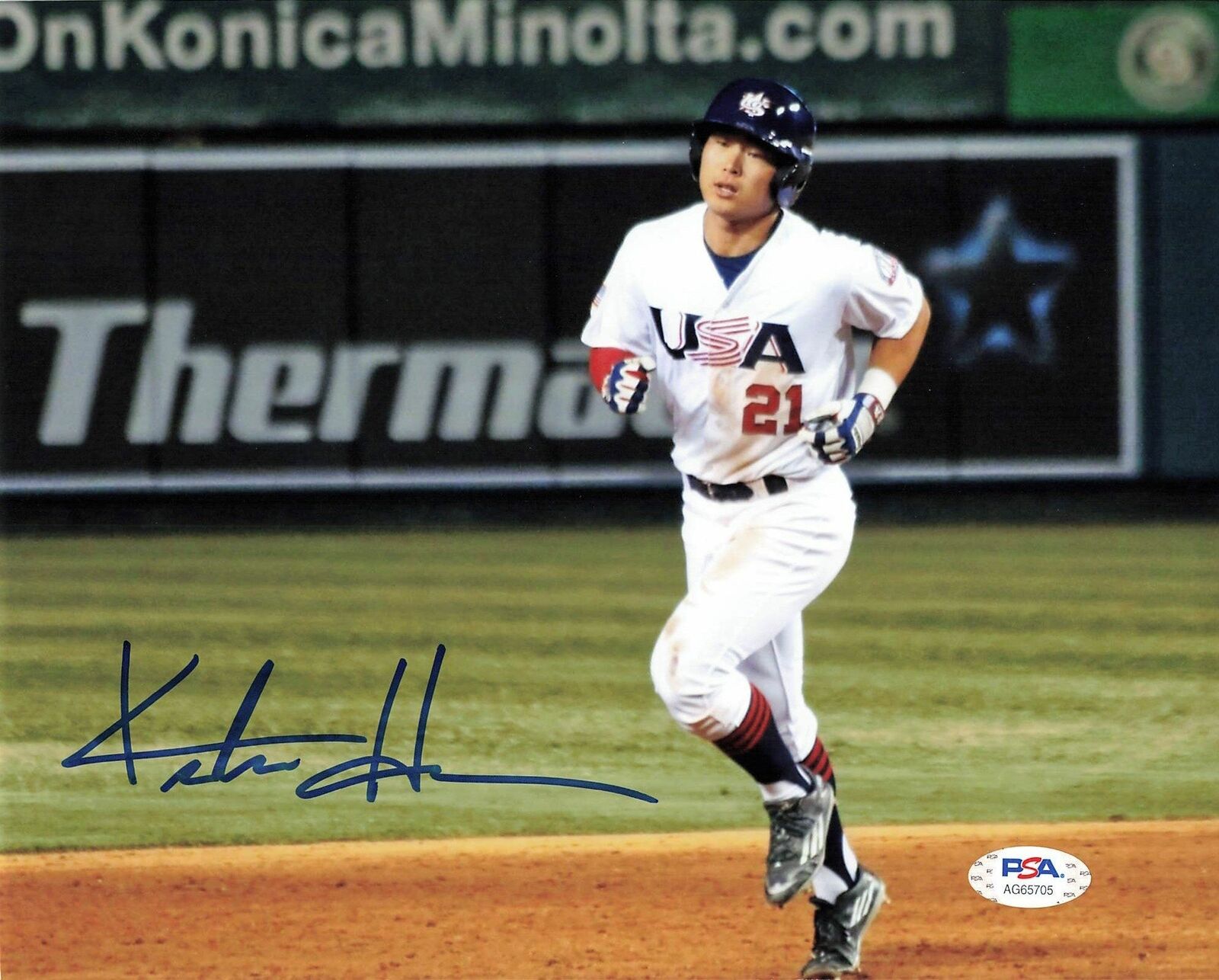 Keston Hiura signed 8x10 Photo Poster painting PSA/DNA Milwaukee Brewers Autographed