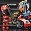Alloy Motorcycle Rider Set Rider Transformation Robot Toy
