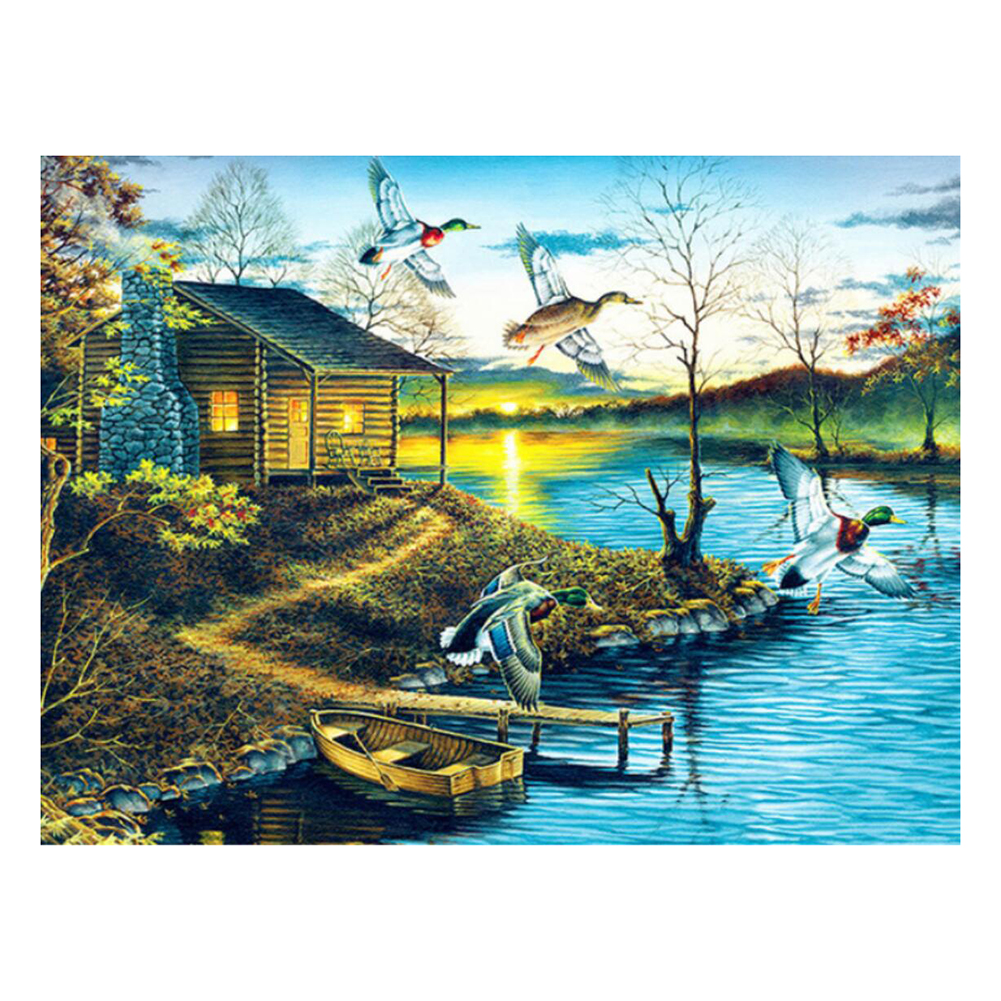 

Landscape - 11CT Stamped Cross Stitch - 60*45CM, 501 Original