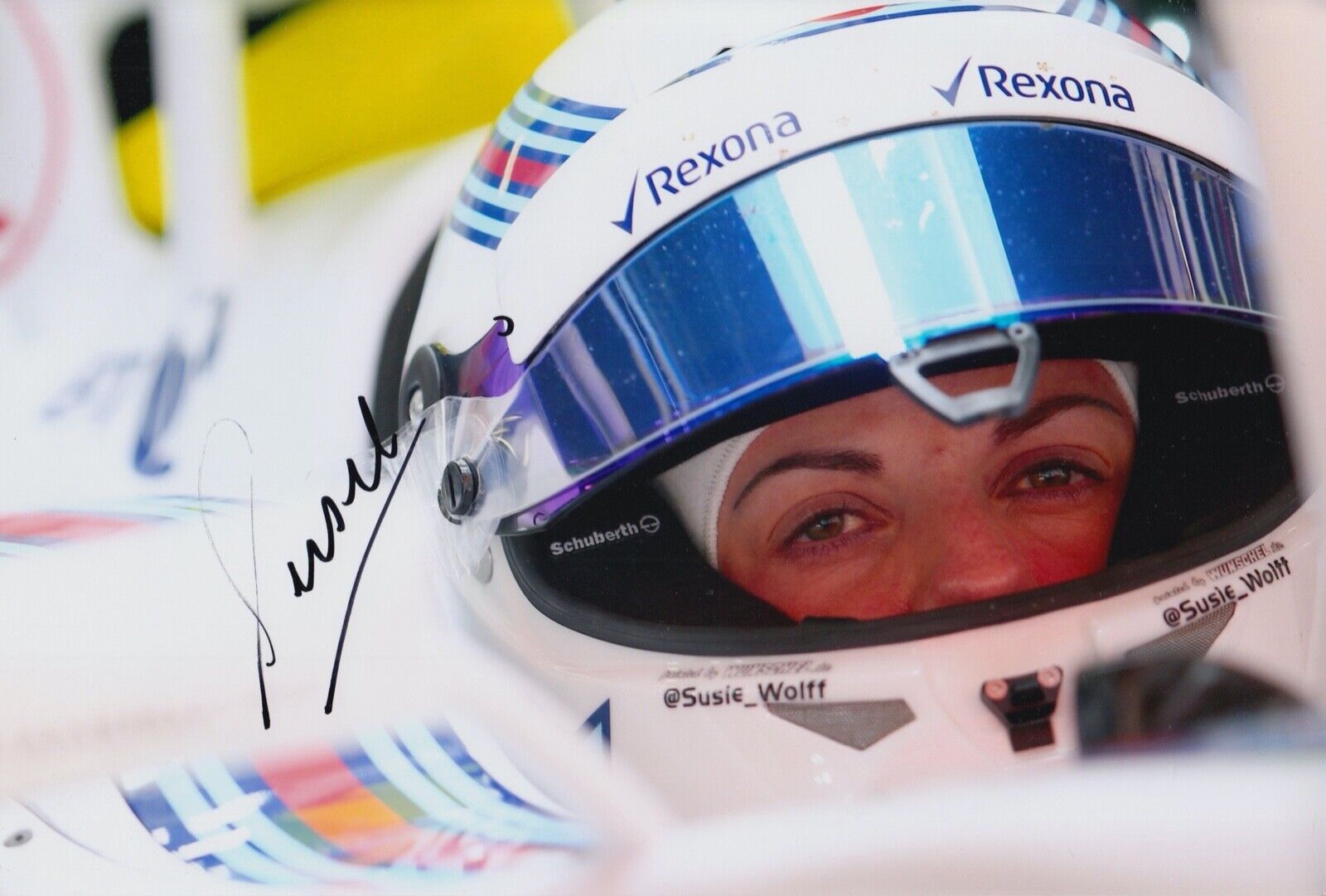 Susie Wolff Hand Signed 12x8 Photo Poster painting F1 Autograph Williams 1