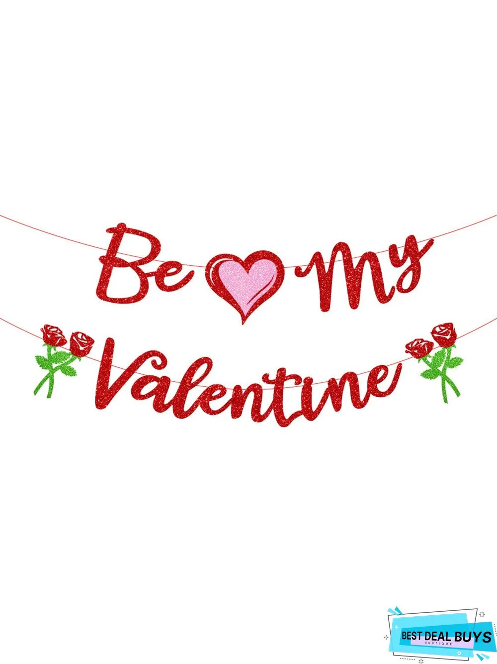 Be My Valentine Heart Flag Valentine's Day Decoration