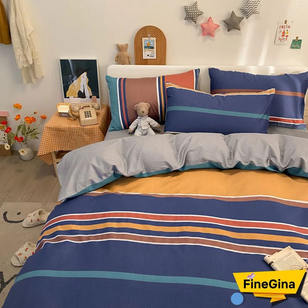 Cartoon Cotton Bedding Set Four Pieces