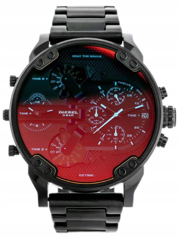 FÉRFI DÍZEL ÓRA DZ7395 MR. BIG DADDY + GRAVING Funkciók Kronográf vízálló dátumbélyegző