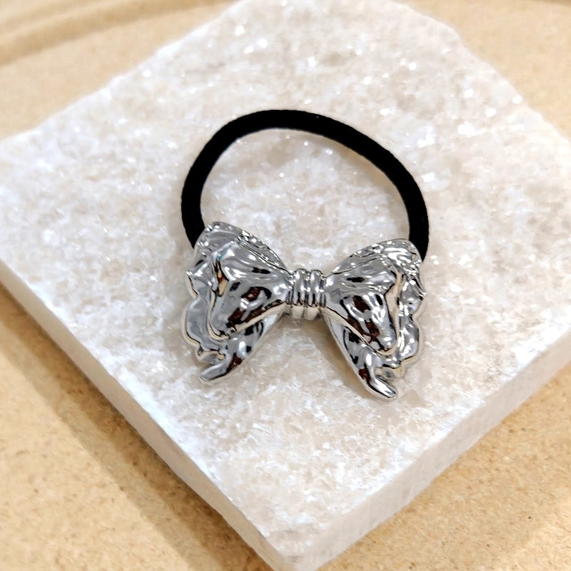 Women’s Casual Minimalist Solid Color Metal Plating Hair Tie