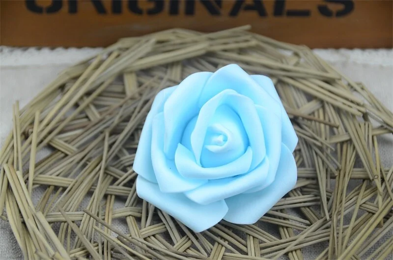 10pcs 6cm PE Foam Artificial Rose Flower Heads For Wedding Home Party Decoration DIY Garland Craft supplies Fake Flowers Ball