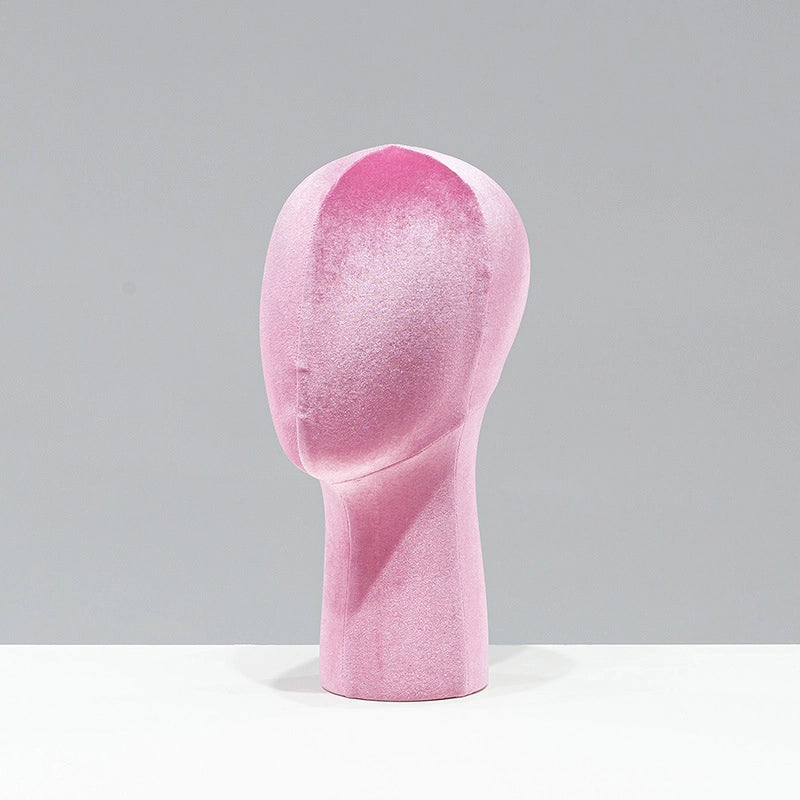 Velvet Head Mold Prop Display Stand Wig Hat Glasses Scarf Jewelry Bracket Dummy Head Model Prop Hat Drag