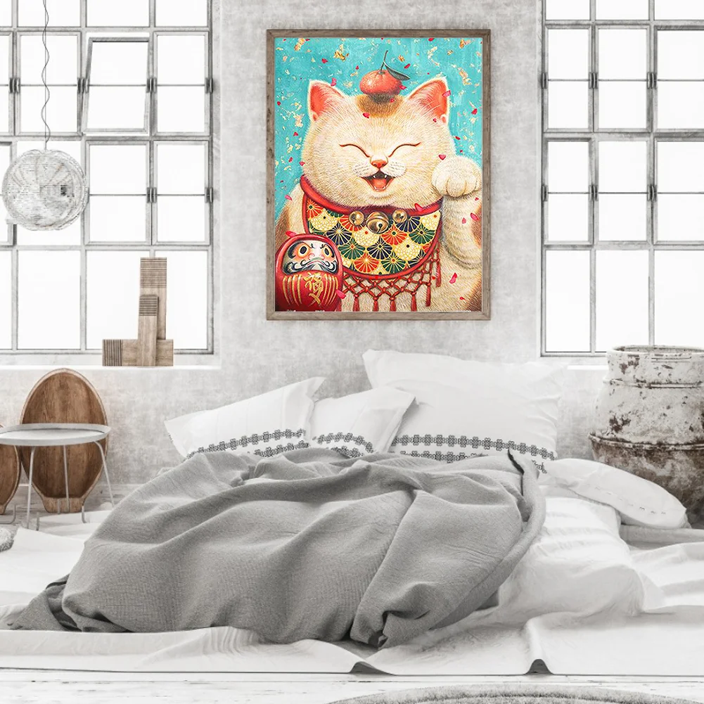 Diamond Painting - Full Round Drill - Lucky Cat