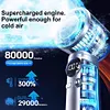 Portable Handheld Personal Turbo Fan USB Rechargeable Cooling Fan 100 Gear Speed