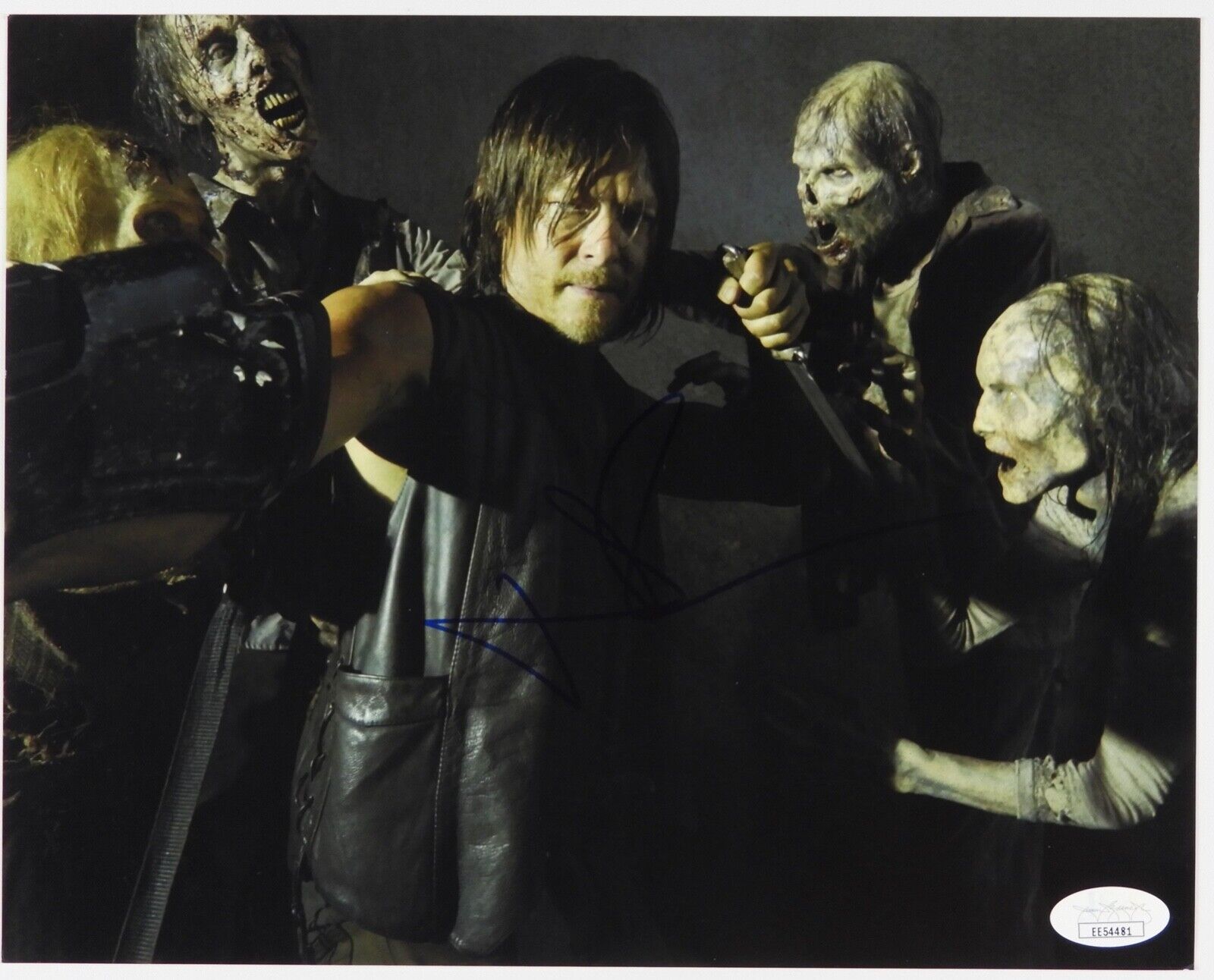 Norman Reedus Daryl The Walking Dead Autograph Signed Photo Poster painting JSA COA 8 x10