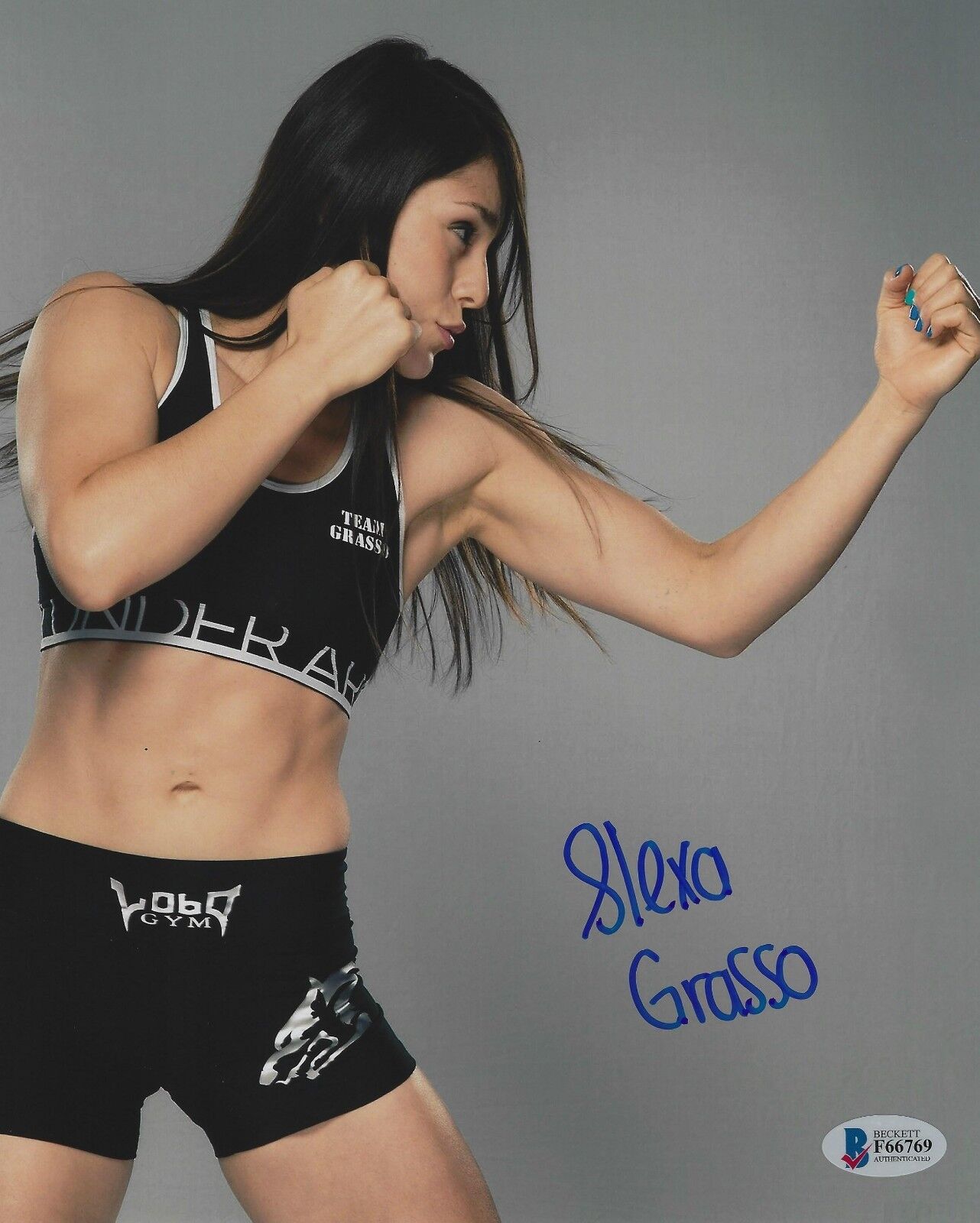 Alexa Grasso Signed 8x10 Photo Poster painting BAS Beckett COA UFC Invicta Picture Autograph 769