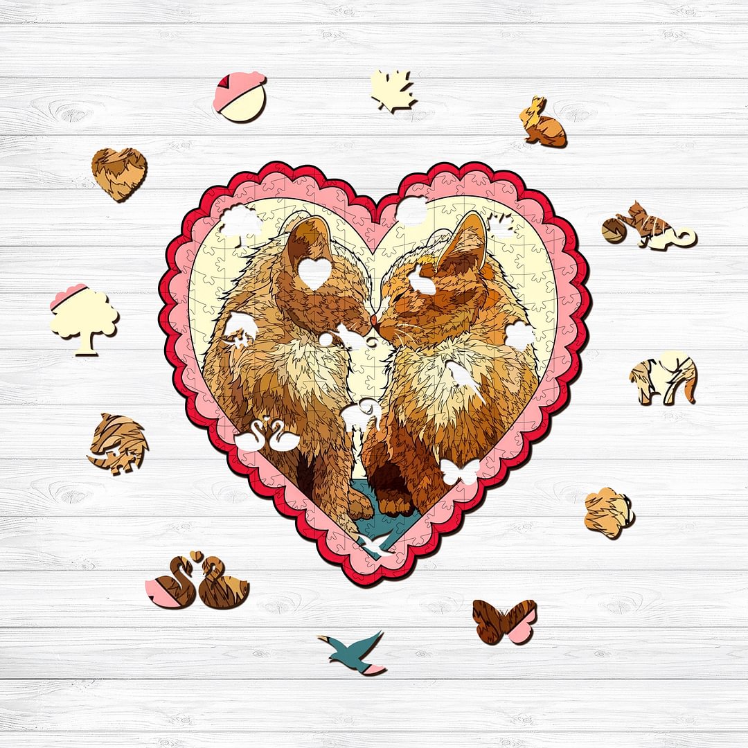 Ericpuzzle™ Ericpuzzle™NEW Purrfect Love Wooden Puzzle
