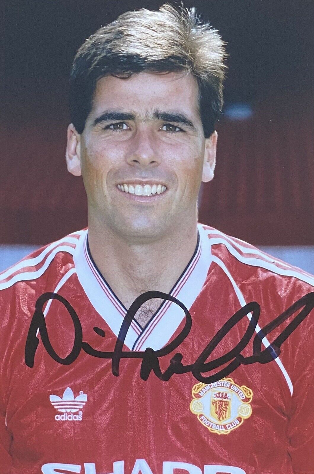 Neil Webb Genuine Hand Signed Manchester United 6X4 Photo Poster painting