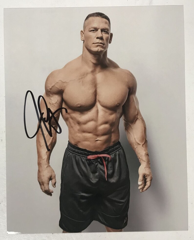 John Cena Signed Autographed Glossy 8x10 Photo Poster painting - COA Matching Holograms