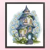 Daisy Cottage-14CT Stamped Cross Stitch 38*42cm/14.96*16.54in tapestrymarket