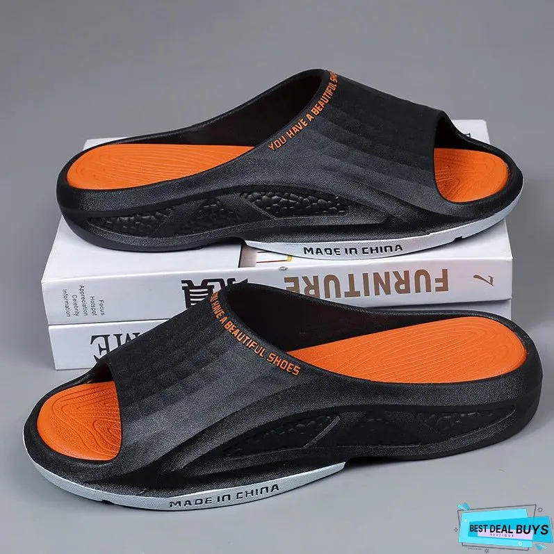 Men's Popcorn Summer Wear Home Soft Flip Flops