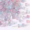7mm Gradient Crystal Glass Cube Beads DIY Jewelry