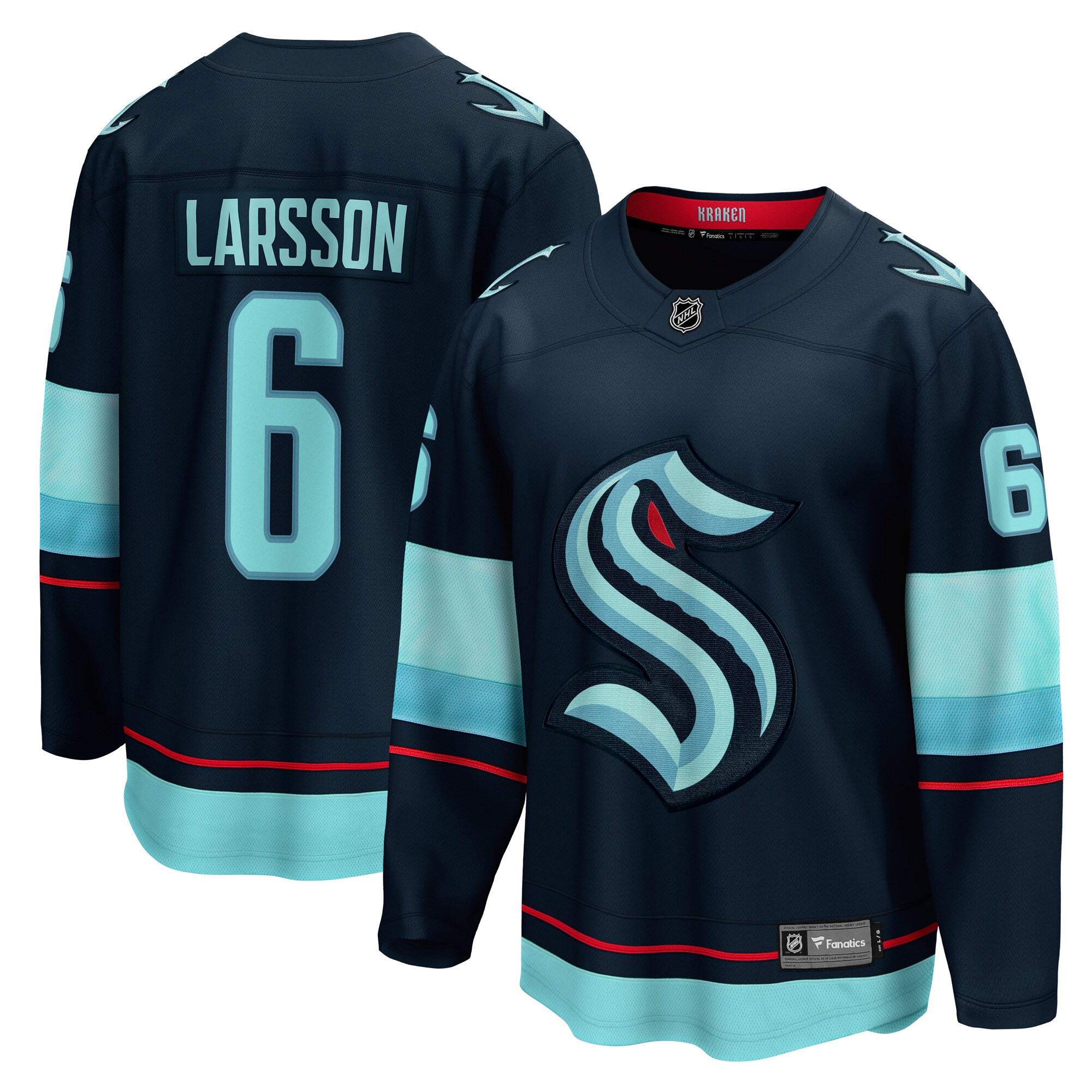 Adam Larsson Seattle Kraken Fanatics Home Breakaway   Jersey &ndash; Deep Sea Blue mysite