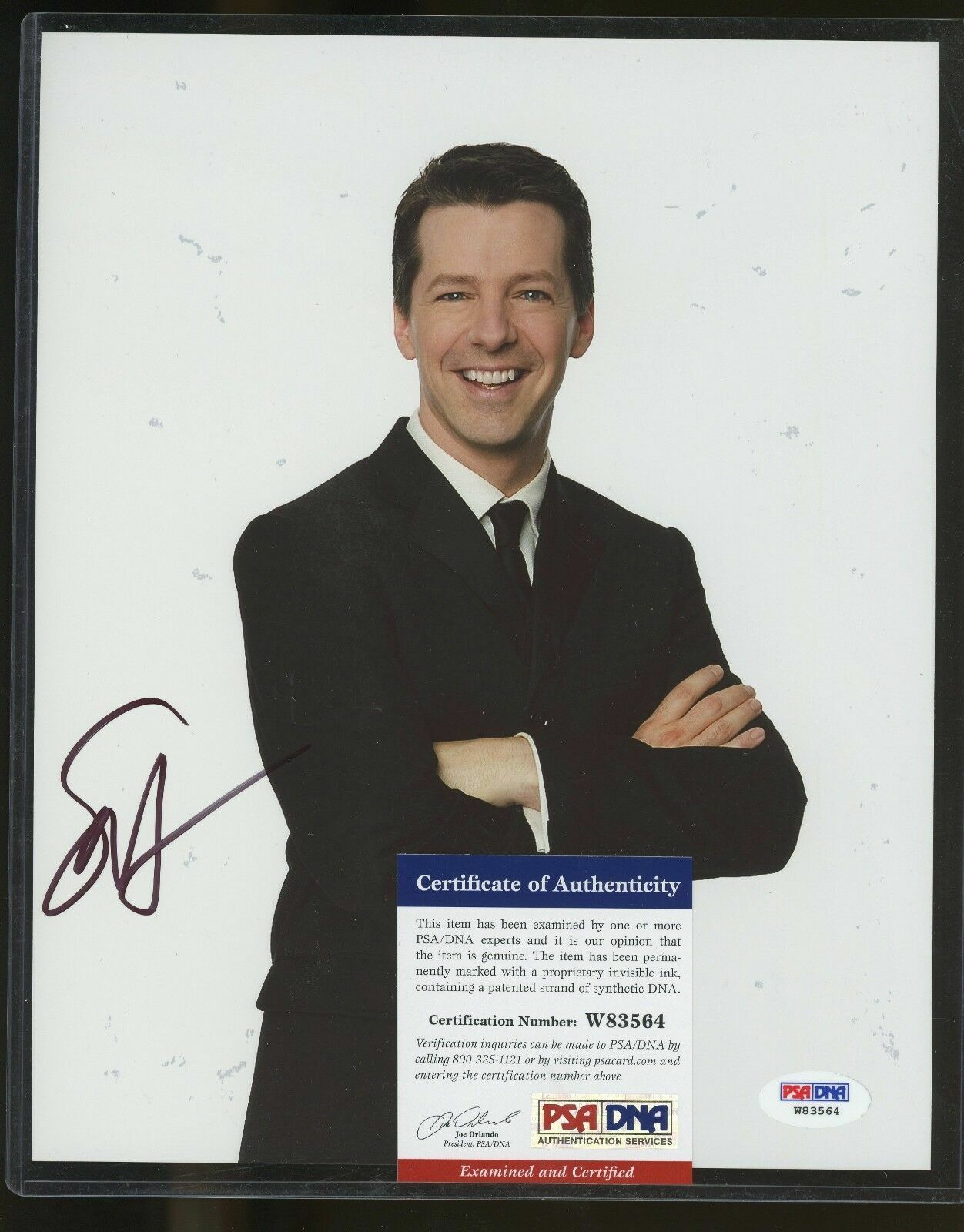 Sean Hayes as Jack McFarland in Will & Grace signed 8x10 Photo Poster painting PSA COA