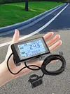 24V/36V/48V Electric Bicycle Speedometer LCD Display Intelligent Ebike Odometer